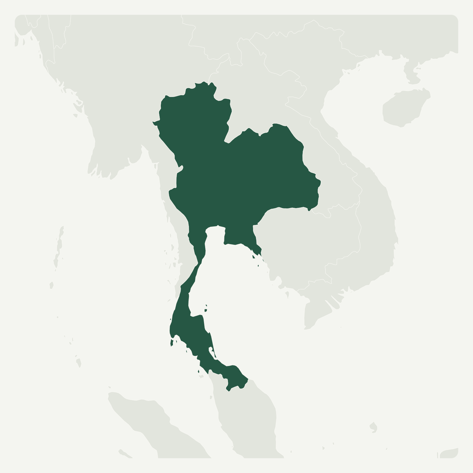 Gambaran geografi Thailand