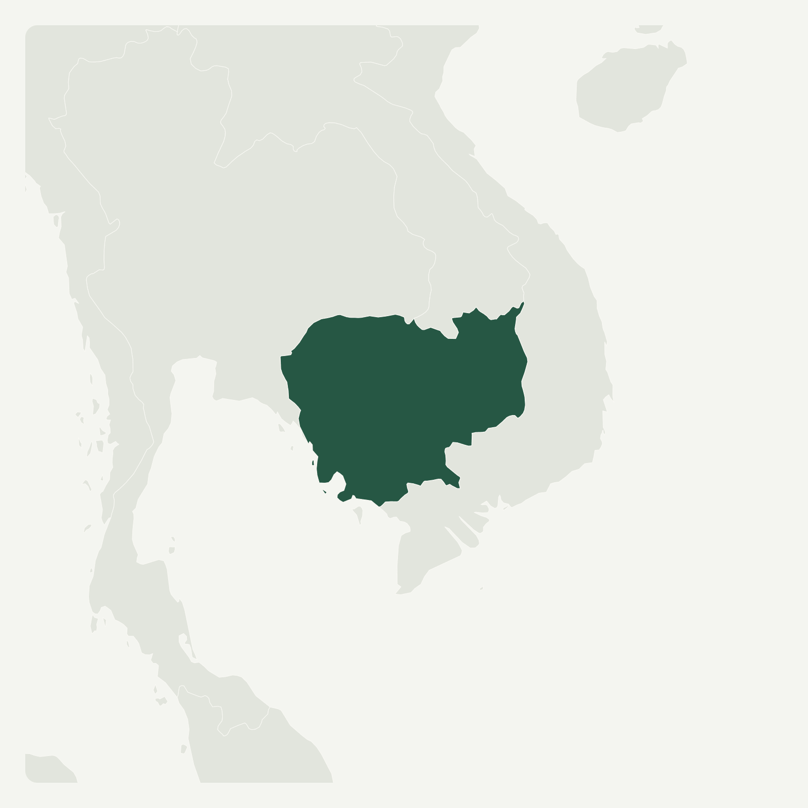 Gambaran geografi Kemboja