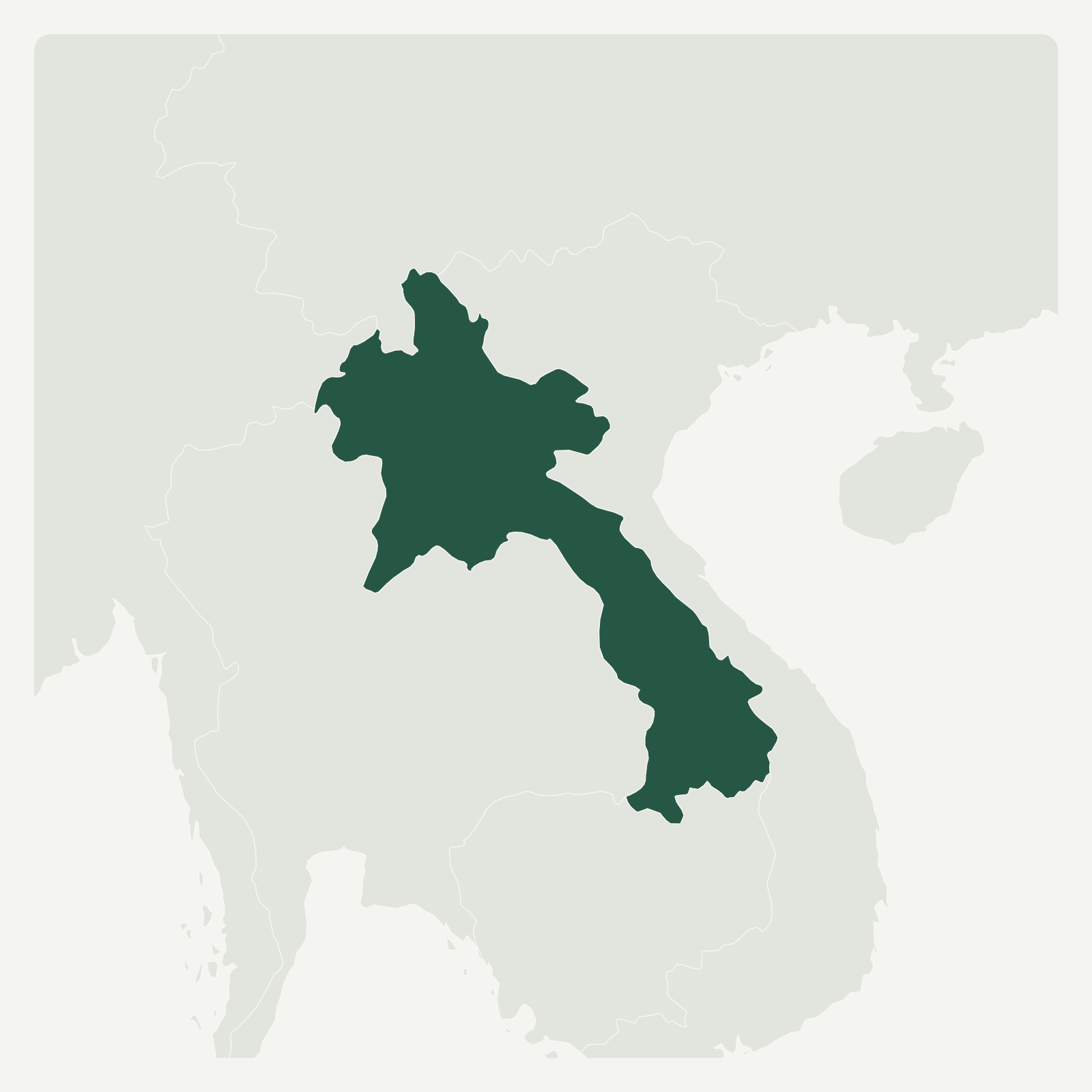 Gambaran geografi Laos