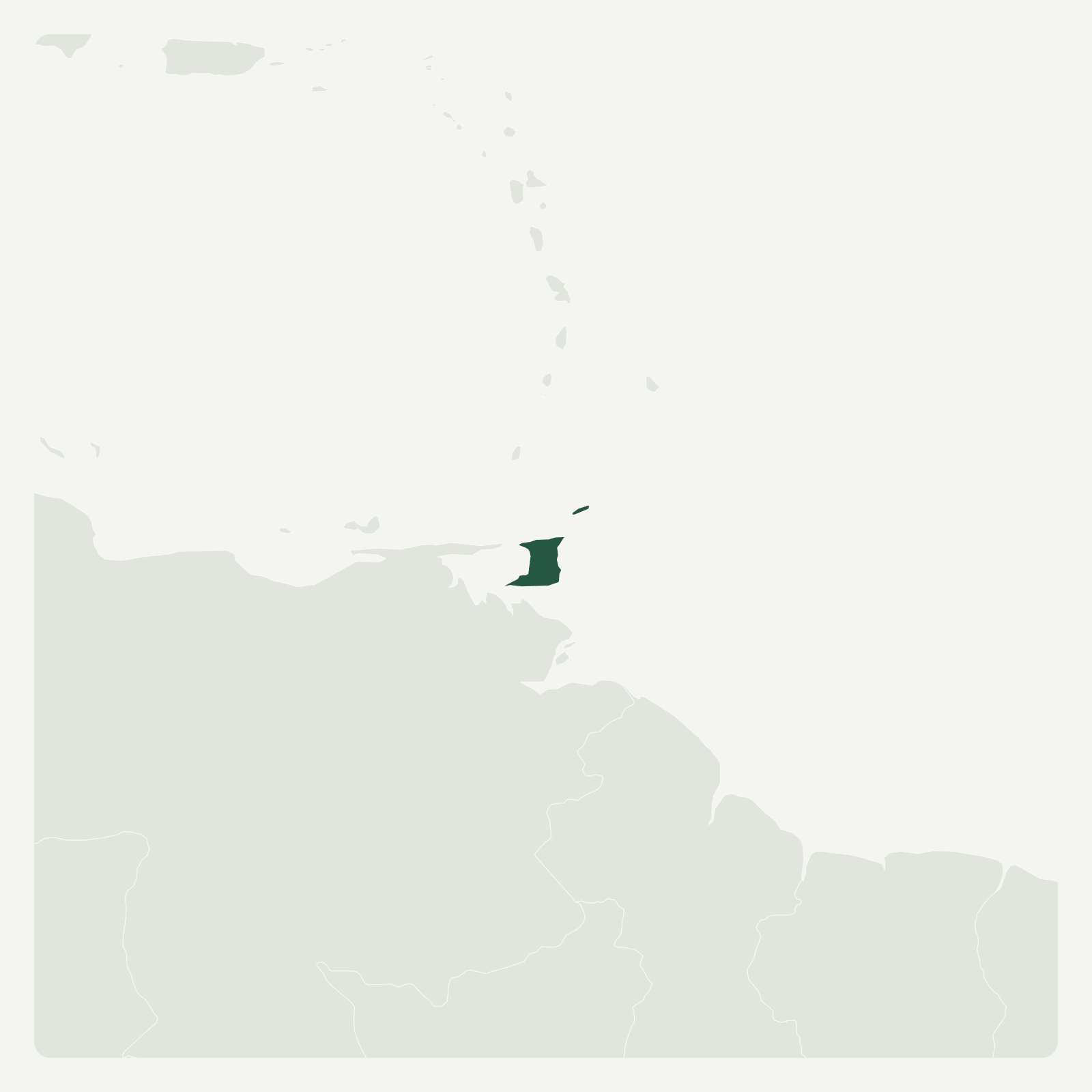 Gambaran geografi Trinidad dan Tobago