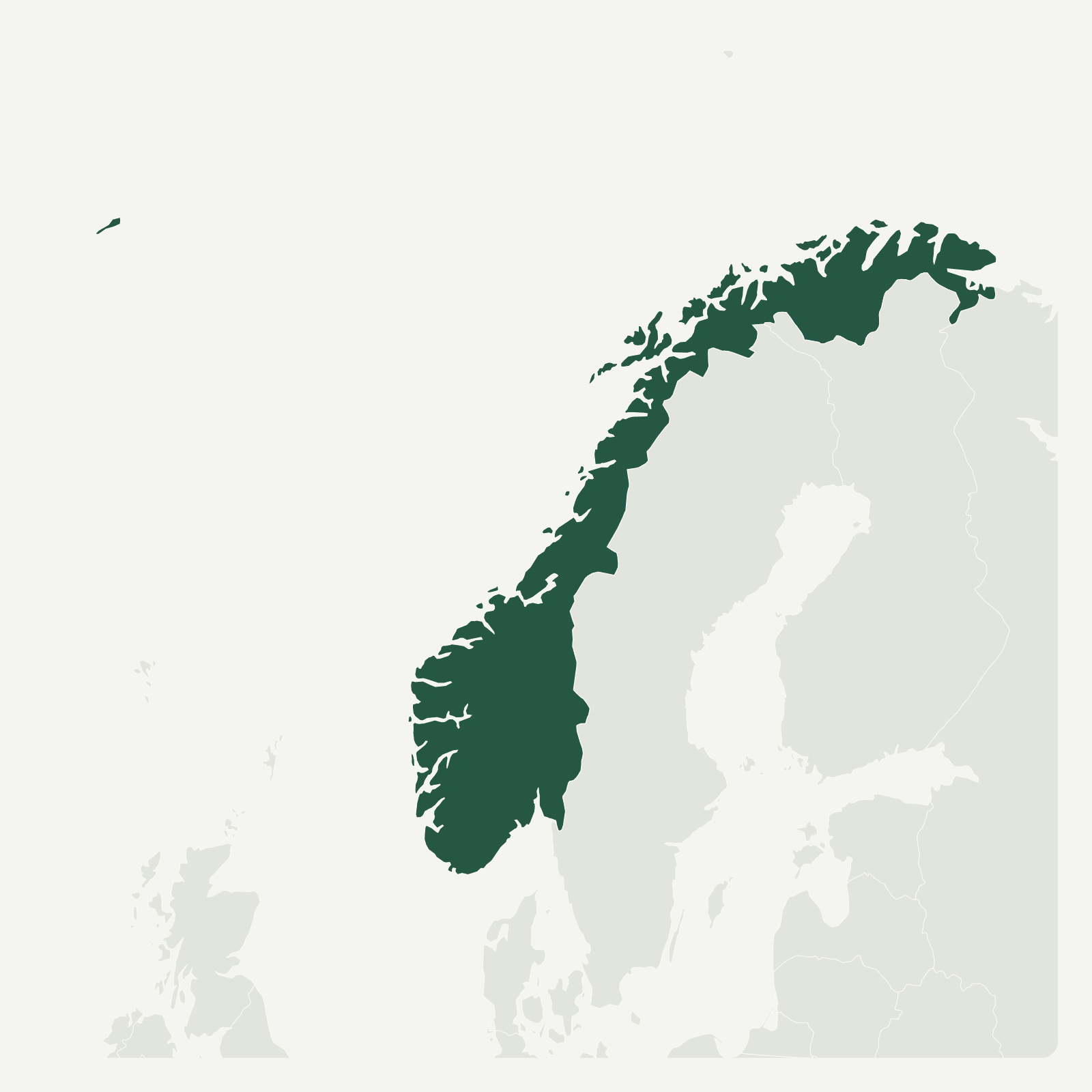 Gambaran geografi Norway