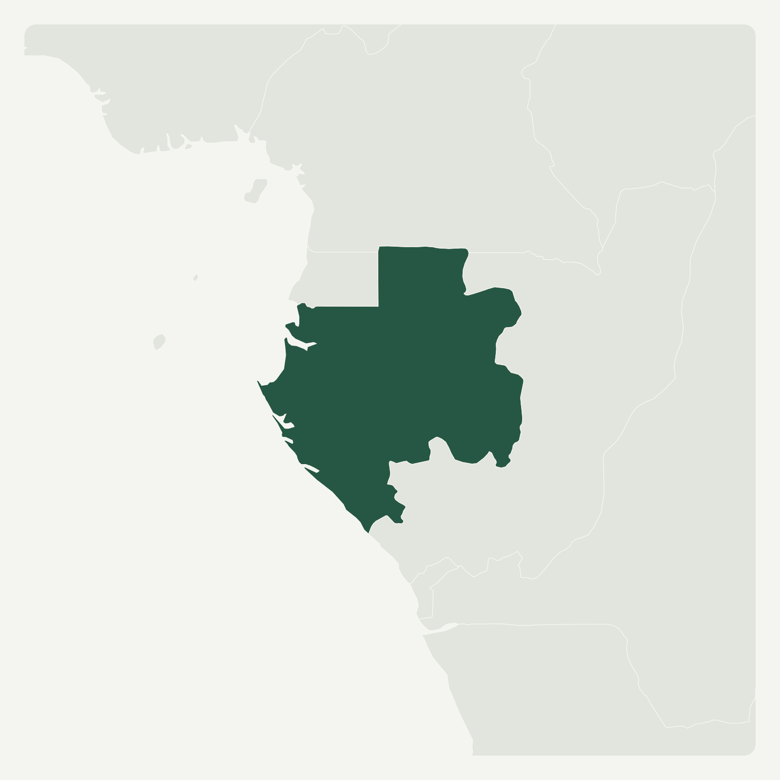 Gambaran geografi Gabon