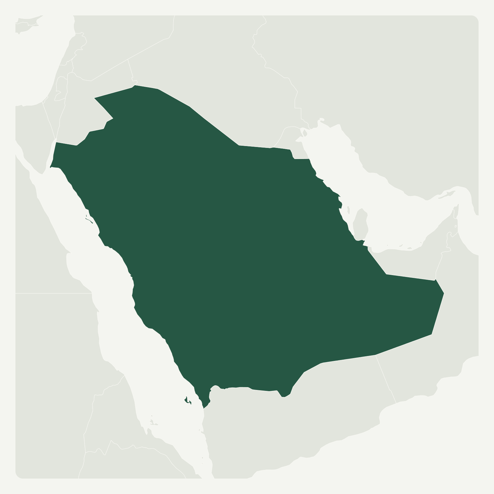 Gambaran geografi Arab Saudi
