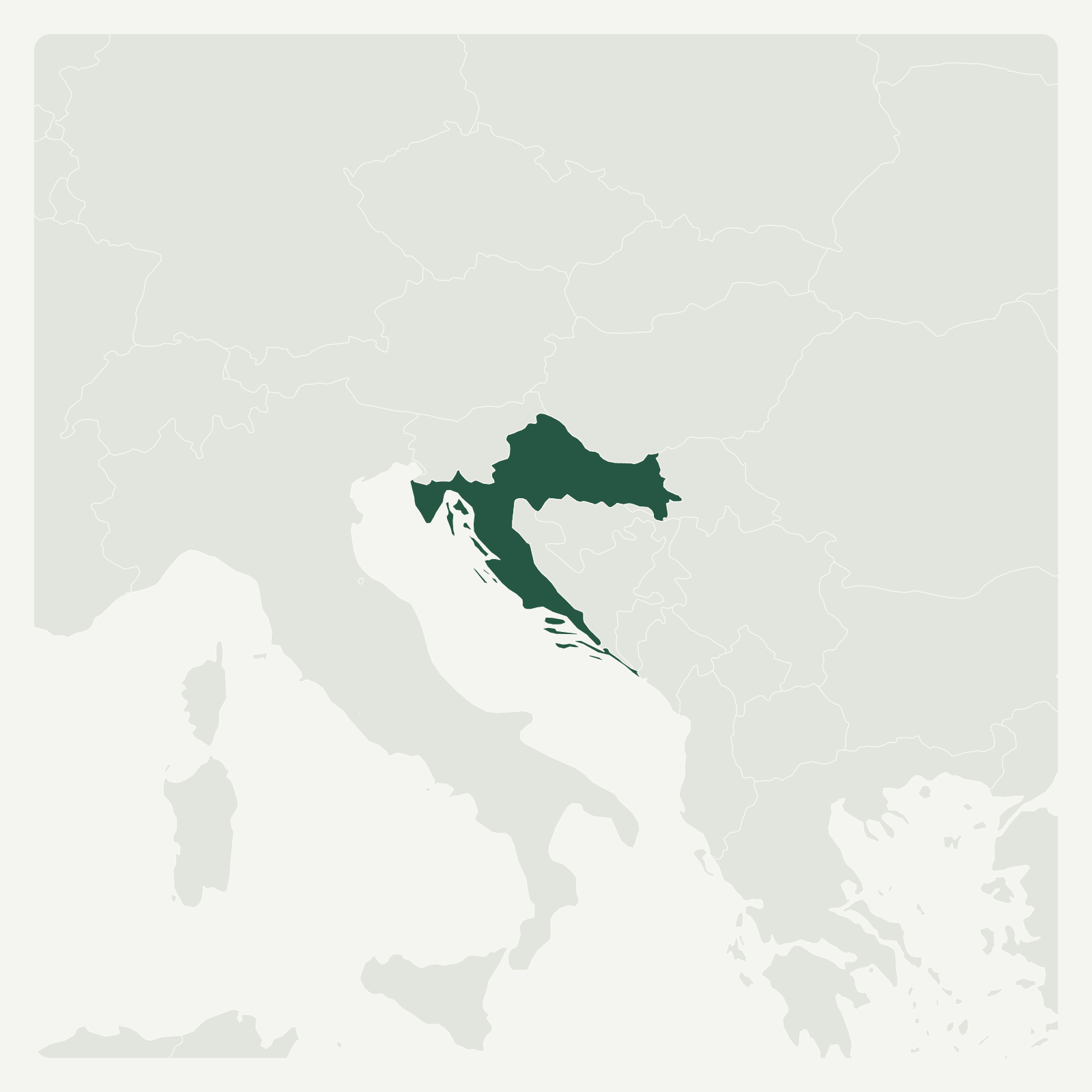 Gambaran geografi Croatia