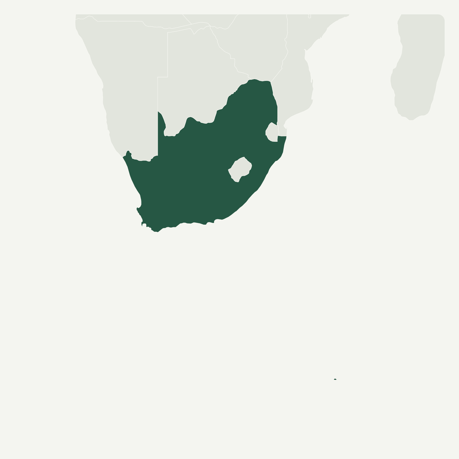 Gambaran geografi Afrika Selatan