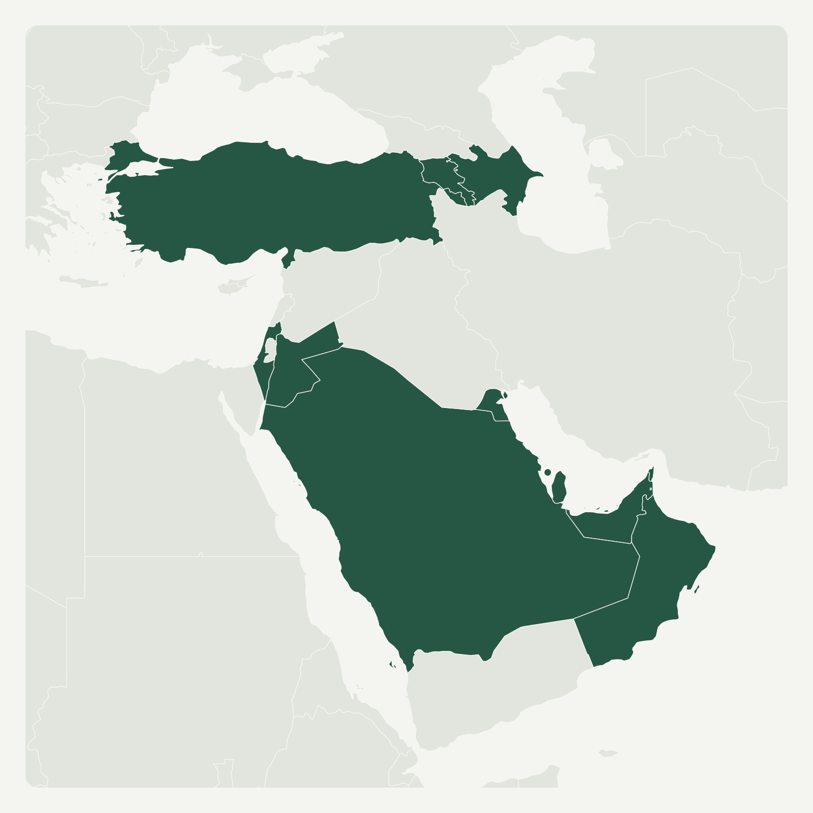 Gambaran geografi Timur Tengah