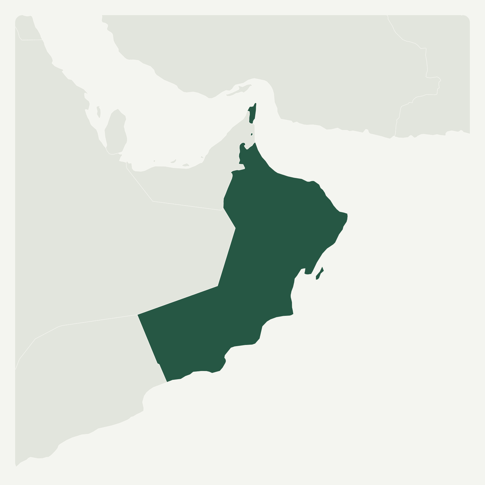 Gambaran geografi Oman